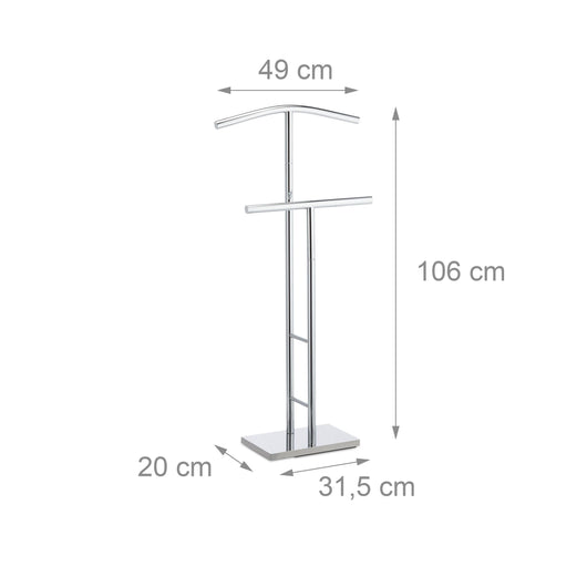 Porta servomuto 106 cm cromo 13_0002917
