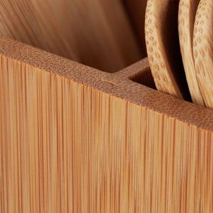 Scatola da 41 pezzi cucchiaio coltello forchetta portaposate set posate in bambù naturale 13_0002468