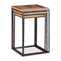 Set di 3 tavolini laterali in legno di mango naturale 13_0002598