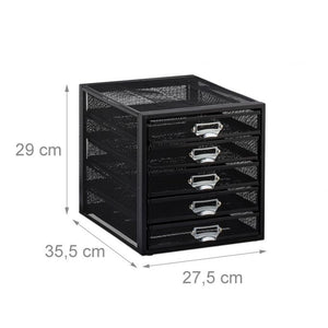 Raccoglitore documenti 5 cassetti nero 13_0002901_2