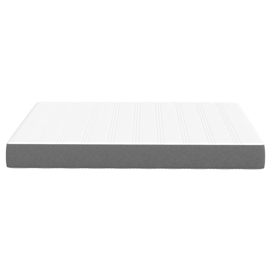 Materasso a molle insacchettate  Grigio chiaro Medio 160x200x20 cm Tessuto