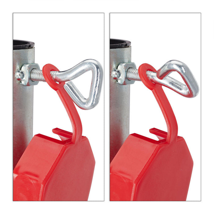 Base per ombrellone con presa a terra 25-55 mm in acciaio zincato argento 13_0000947