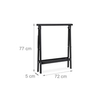 Set di due cavalletti in acciaio 100 kg nero 13_0002897