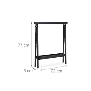 Set di due cavalletti in acciaio 100 kg nero 13_0002897