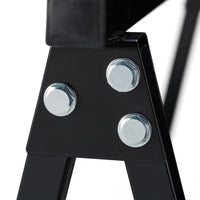 Set di due cavalletti in acciaio 100 kg nero 13_0002897