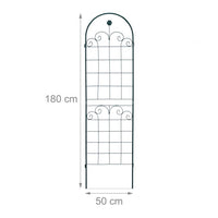 Recinzione a traliccio per piante rampicanti ad arco da giardino in ferro set da 2 verde 13_0002896_2