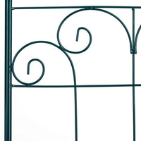 Recinzione a traliccio per piante rampicanti ad arco da giardino in ferro set da 2 verde 13_0002896_2