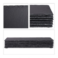 Set 6 piatti 30x20 cm in ardesia antracite 13_0000306