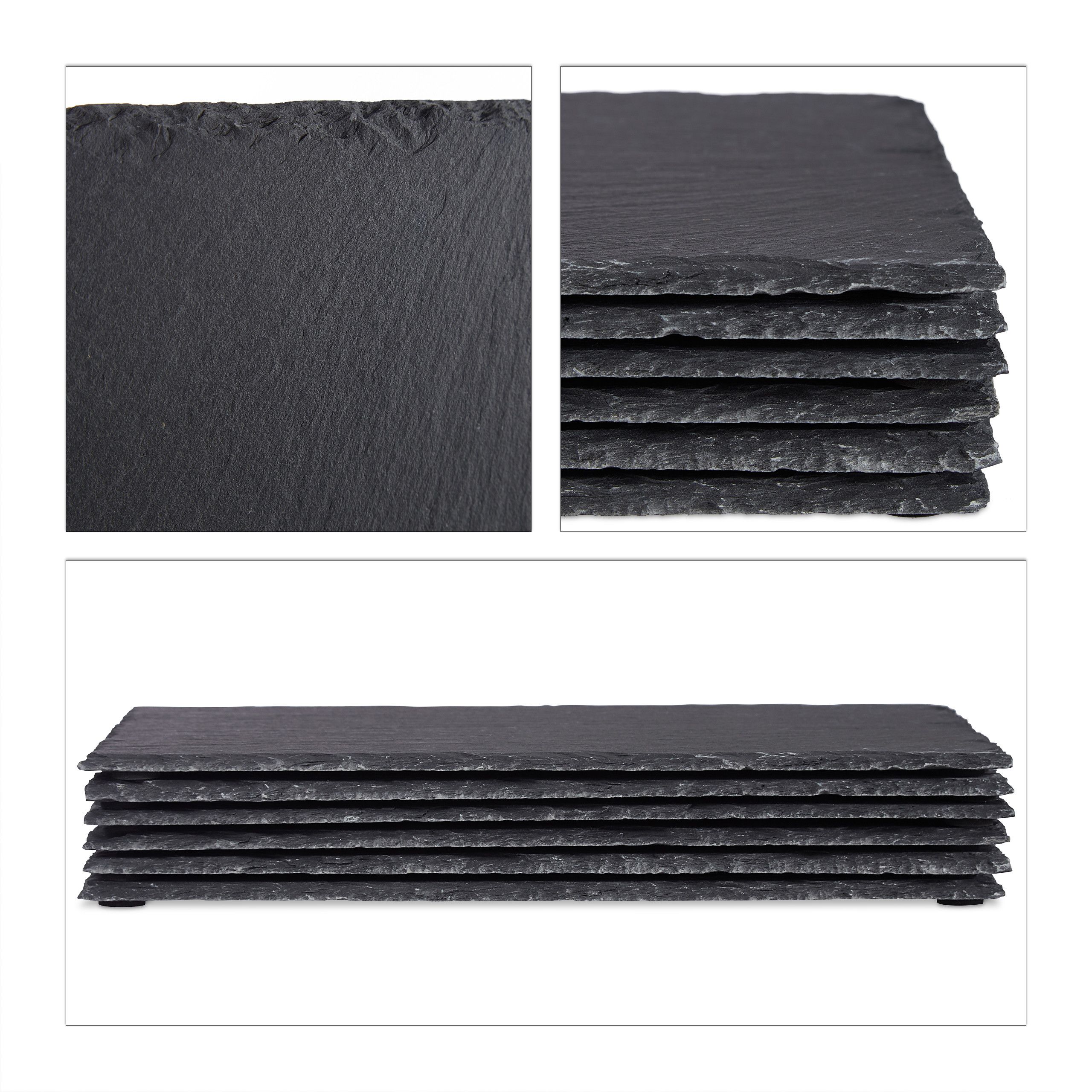 Set 6 piatti 30x20 cm in ardesia antracite 13_0000306