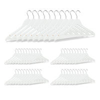 Set di 50 grucce con tacche in legno bianco 13_0002505