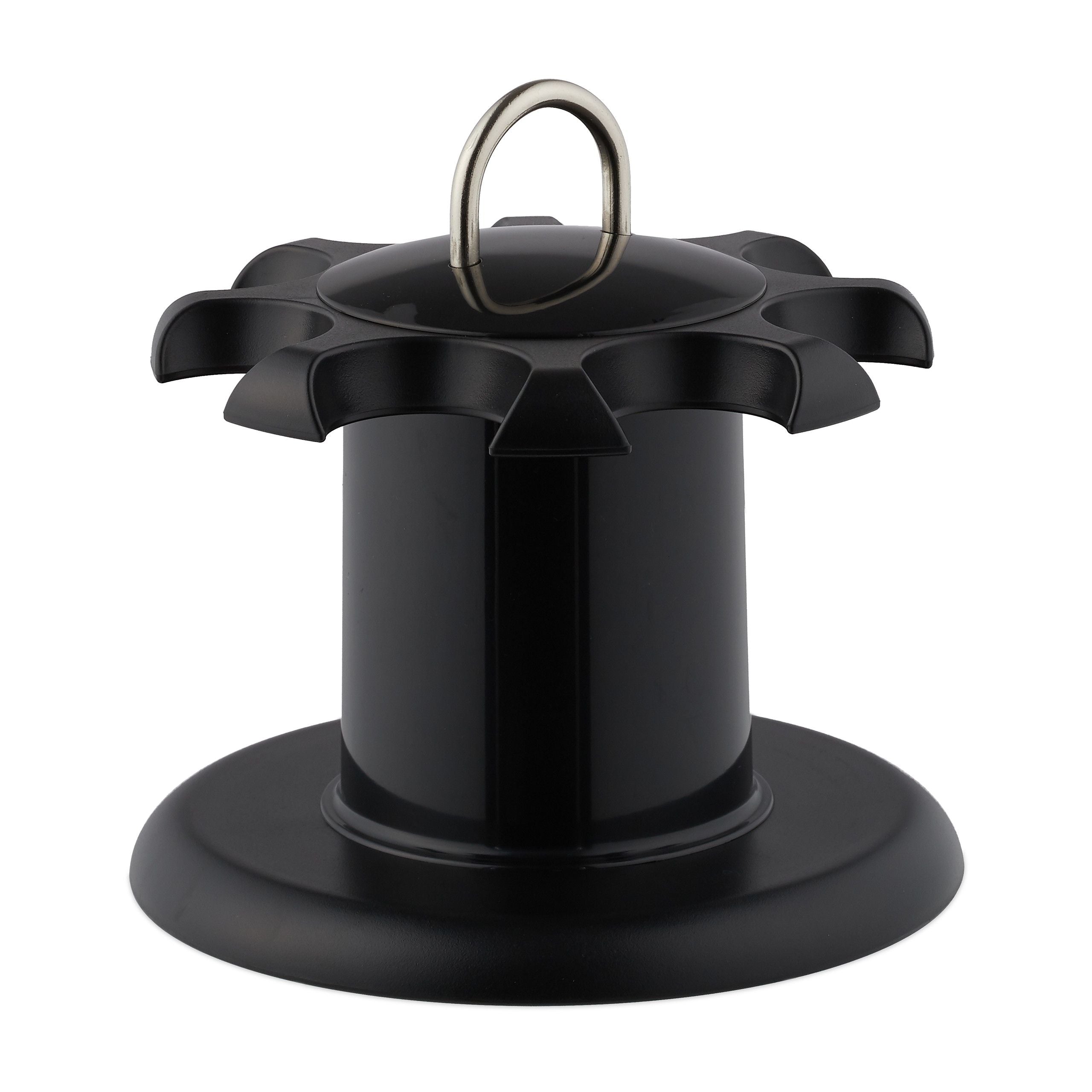 Espositore portaspezie rotante 8 vasi trasparenti e neri 13_0002344