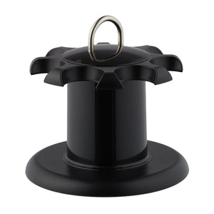 Espositore portaspezie rotante 8 vasi trasparenti e neri 13_0002344