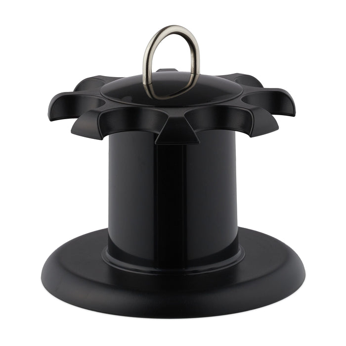 Espositore portaspezie rotante 8 vasi trasparenti e neri 13_0002344