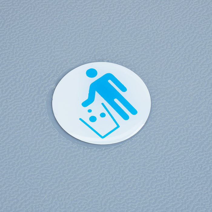 Pattumiera da cucina a 4 scomparti ABS grigio 13_0002325