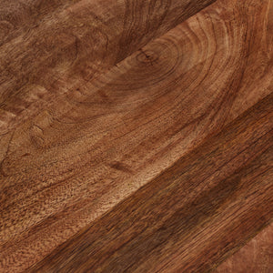 Tavolino rotondo diametro 67 cm in legno di mango e ferro marrone e nero 13_0002603