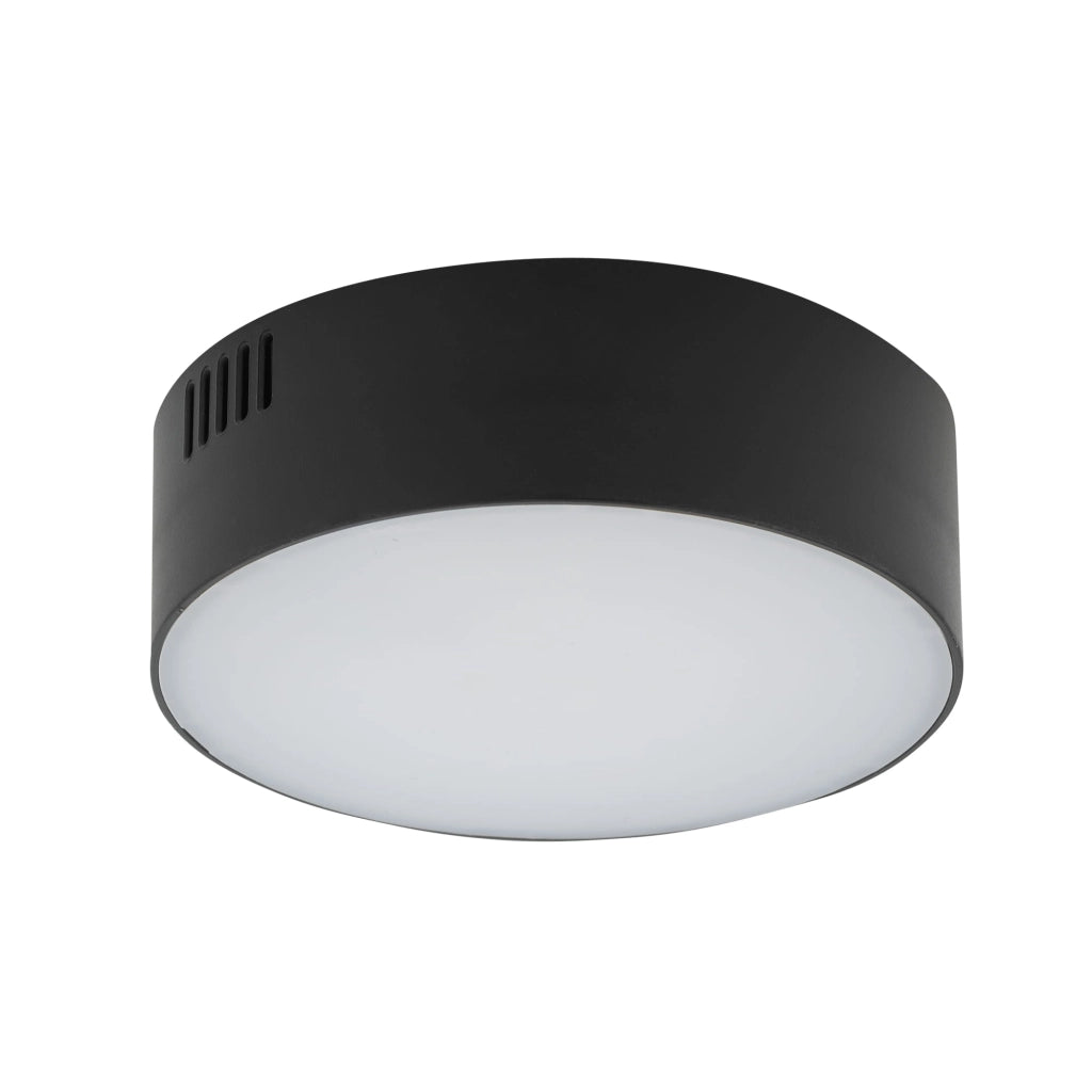 Plafoniera LED rotonda LID 15W 3000K bianco/nero Nowodvorski
