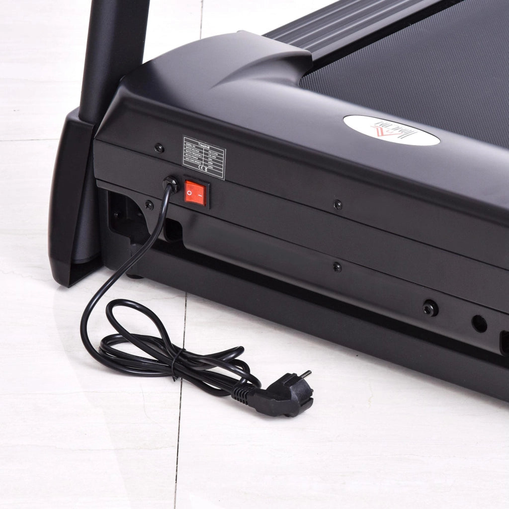 Tapis Roulant Elettrico Pieghevole 500W con Schermo LCD  Nero