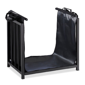 Supporto legna per camino in acciaio nero da 51 cm 13_0002543