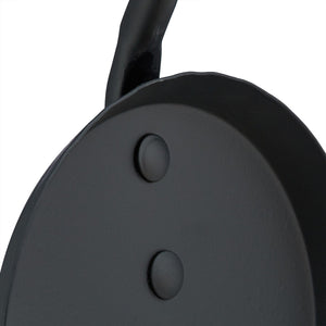 Set servitore per camino 5 pezzi acciaio ottone accessorio pala scopa porta attizzatoio nero 13_0002444