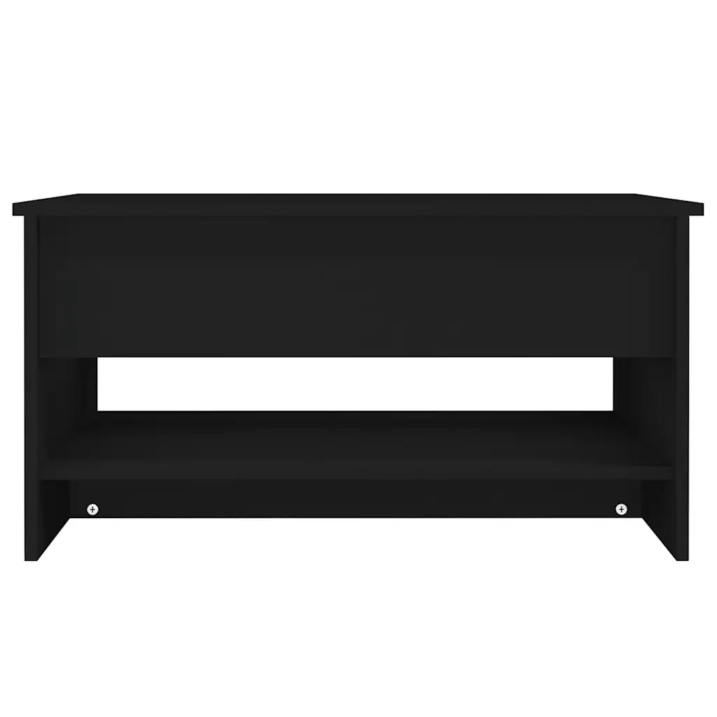 Tavolino da Salotto Nero 80x50x40 cm in Legno Multistrato 809657