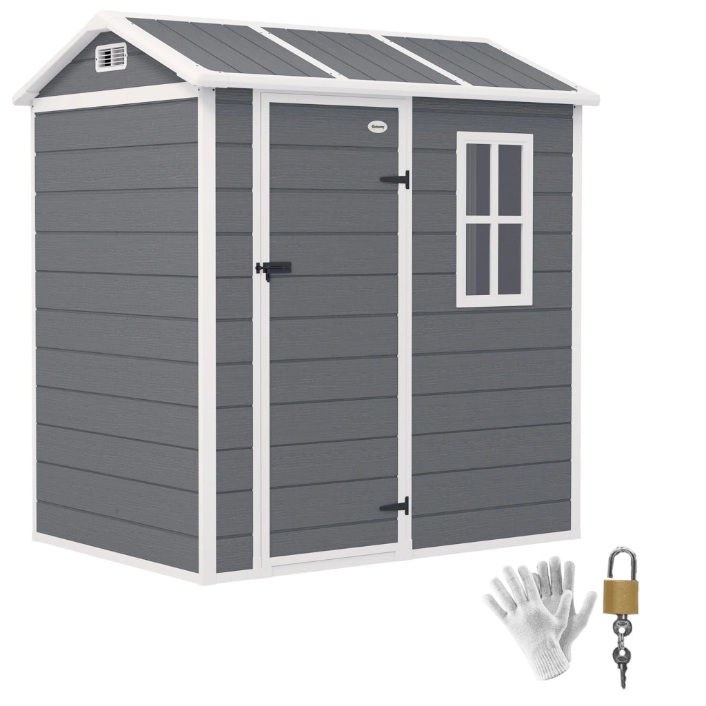 Casetta da Giardino ¨C Zephmum ¨C Grigio, Resina, 120x180x200