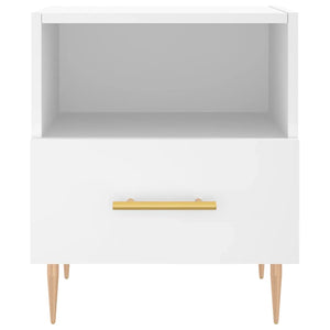 Comodini 2 pz Bianchi 40x35x47,5 cm in Legno Multistrato 827405