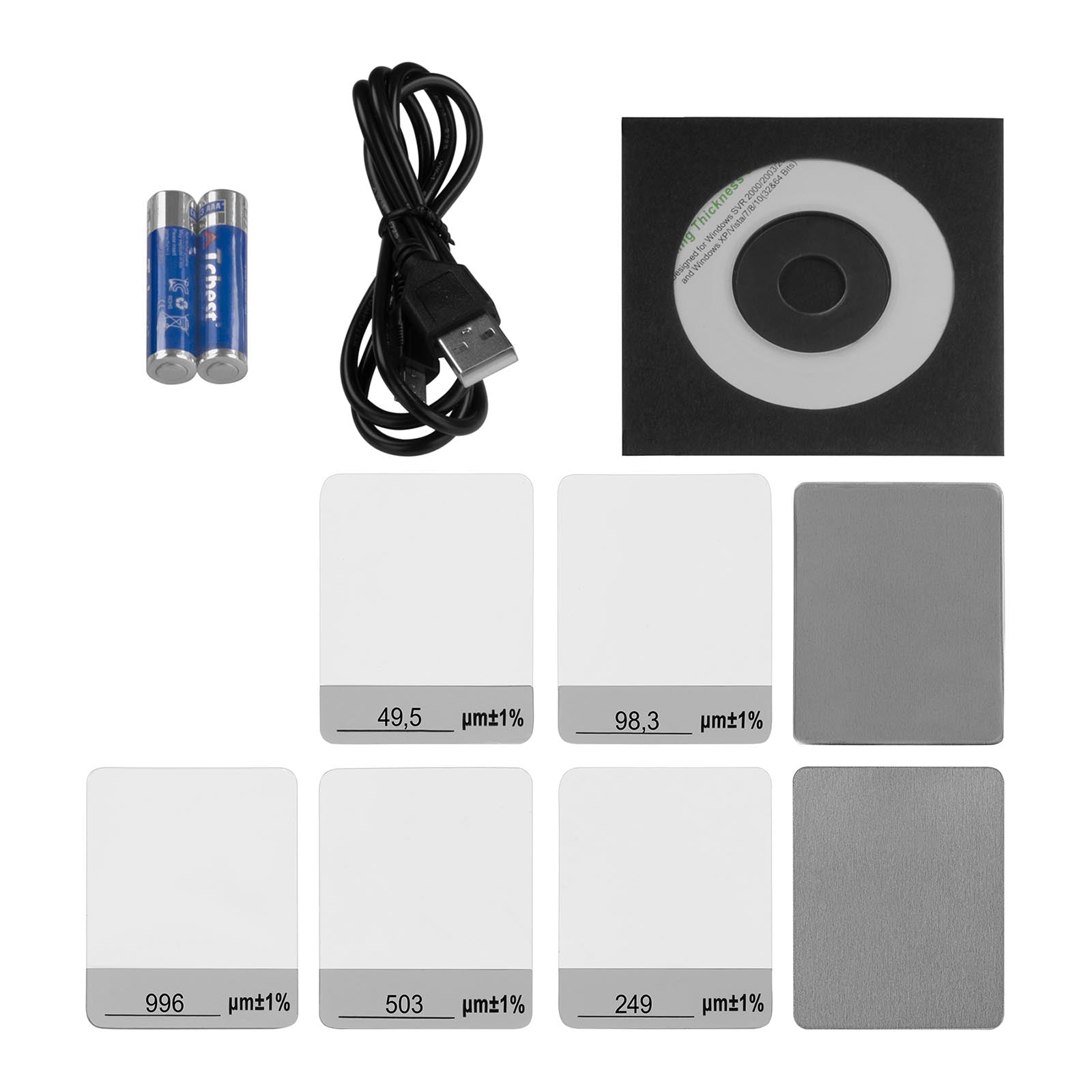 Spessimetro del rivestimento - Campo di misura: 0 - 1.400μm - ± 2,5% + 1μm 14_0006307