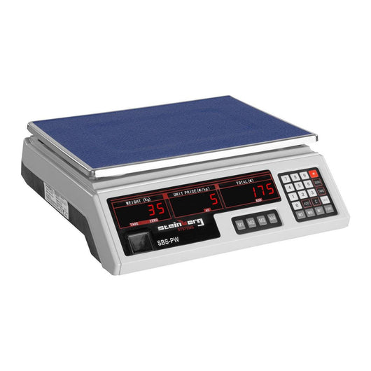 Bilancia peso-prezzo - 30 kg / 2 g bianca con LED 14_0000657