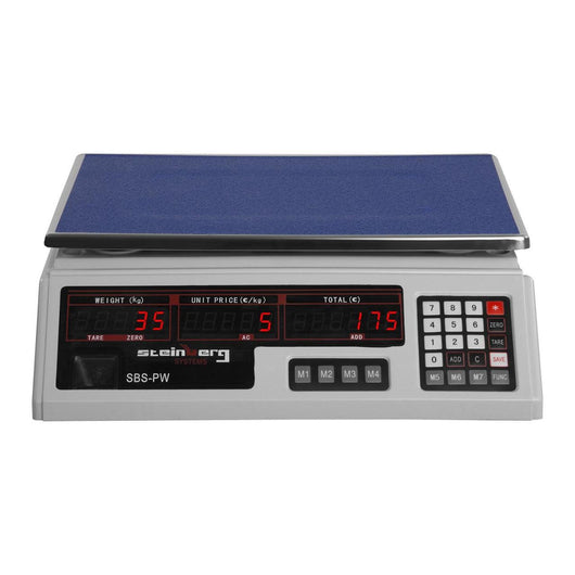 Bilancia peso-prezzo - 30 kg / 2 g bianca con LED 14_0000657