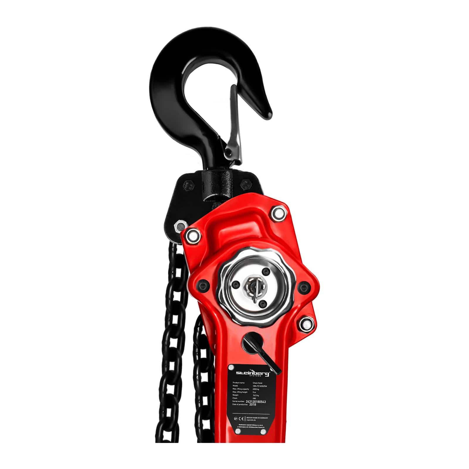 Paranco a leva - 6.000 kg - 5 m attrezzi officina 14_0007154