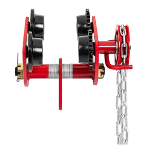 Carrello per paranco 1000 kg larghezza ferro 77 - 133 mm con catena 14_0000988