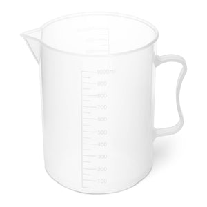 Bicchiere graduato - 10 unità - con beccuccio e manico - 1.000 ml 14_0005865