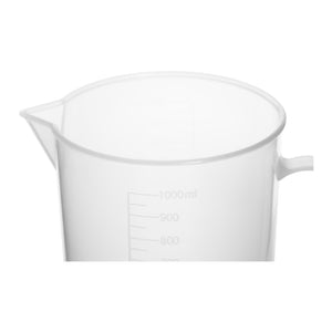Bicchiere graduato - 10 unità - con beccuccio e manico - 1.000 ml 14_0005865