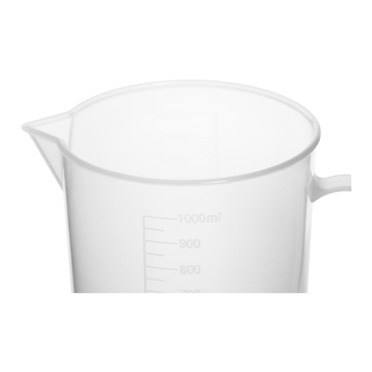 Bicchiere graduato - 10 unità - con beccuccio e manico - 1.000 ml 14_0005865