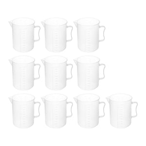 Bicchiere graduato - 10 unità - con beccuccio e manico - 1.000 ml 14_0005865