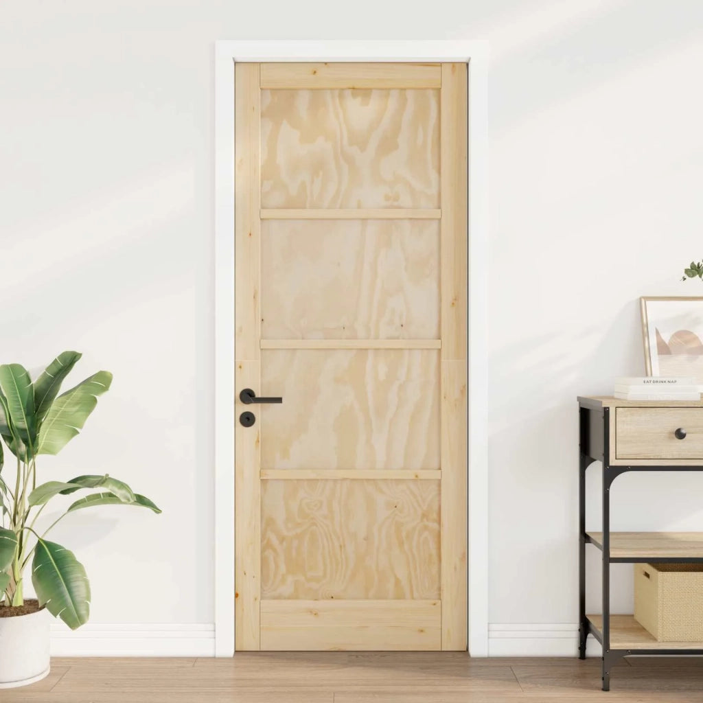 Porta Interna Naturale 93 x 211 cm Legno compensato