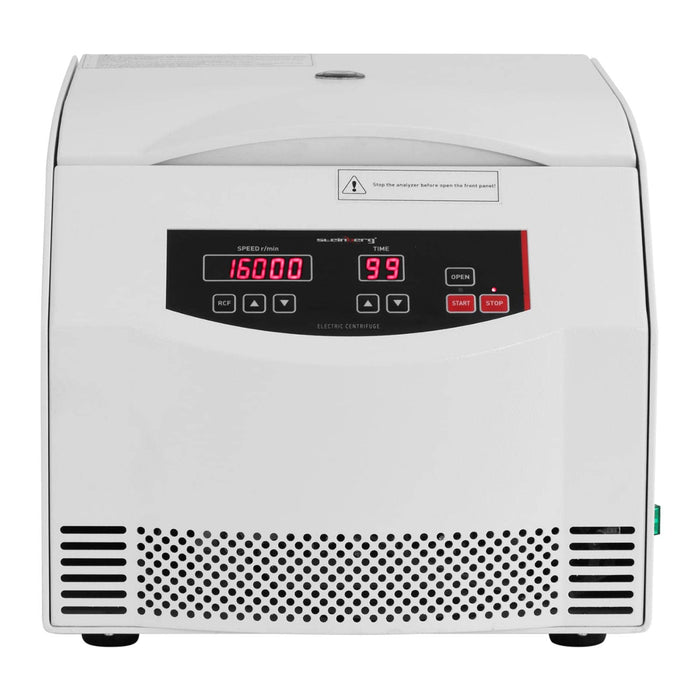 Minicentrifuga elettrica da laboratorio, tavolo da banco per biologia (500 w, 4 provette PCR da 0,2 ml, 300-16.000 giri/min, timer 0-99 min) 14_0005827