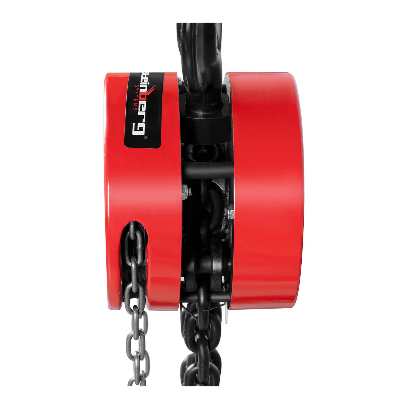 Paranco a catena meccanico manuale con puleggia 2 tonnellate (capacità di carico: 5.000 kg, altezza di sollevamento: 3 m, materiale: acciaio al carbonio, cromato, maglie della catena: 10 mm) 14_0007156