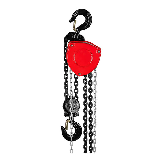 Paranco manuale con puleggia a catena meccanica da 3 tonnellate (capacità di carico: 3000 kg altezza di sollevamento: 5 m materiale: acciaio al carbonio cromato maglie della catena: 7 mm) 14_0007158