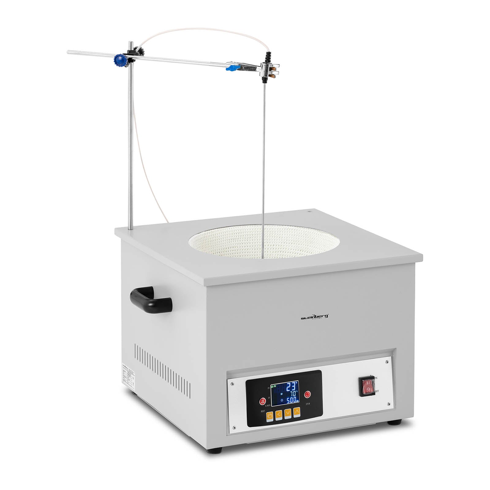 Agitatore magnetico riscaldato - Per palloni tondi - 10 litri - 1.800 giri/min 14_0005812