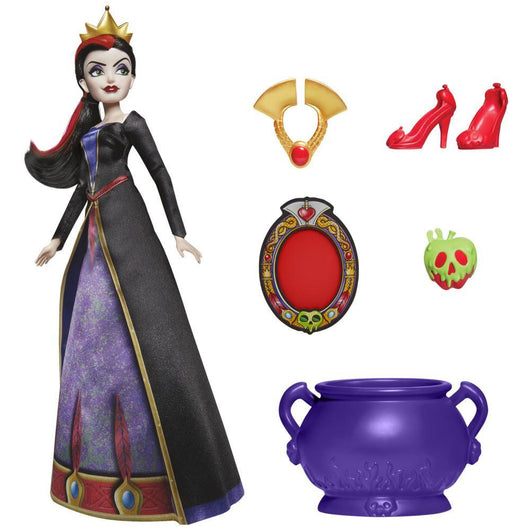 Disney Villains - La Regina Cattiva, fashion doll con accessori e vestiti rimovibili, giocattolo per bambini dai 5 anni