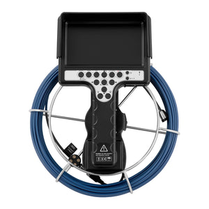 Telecamera per ispezione tubi Telecamera per endoscopio Telecamera per ispezione tubi Telecamera per tubi 30 m 12 LED Schermo da 7 pollici 14_0005475