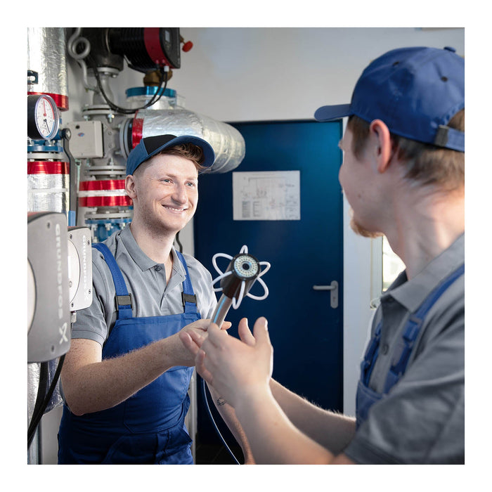 Telecamera per ispezione tubi telecamera endoscopica telecamera per ispezione tubi telecamera per tubi 60 m 42 LED schermo a colori TFT da 7 pollici 14_0005479