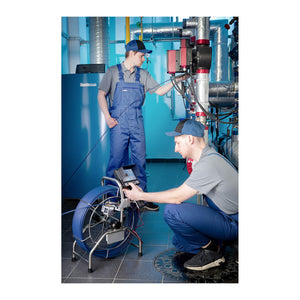 Telecamera per ispezione tubi telecamera endoscopica telecamera per ispezione tubi telecamera per tubi 60 m 42 LED schermo a colori TFT da 7 pollici 14_0005479