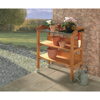 Tavolo da piantagione con piastra di zinco