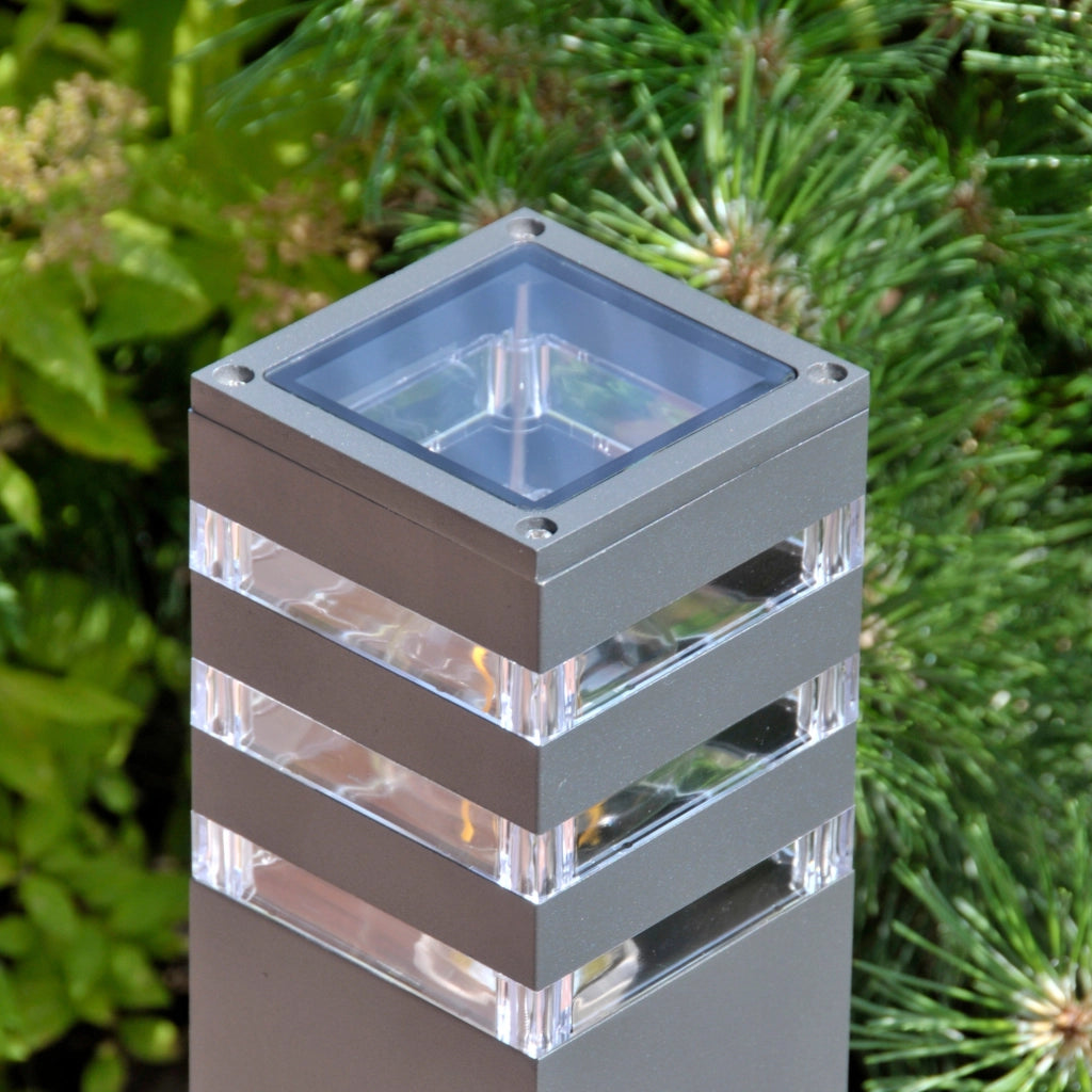 Lampada da esterno a stelo grafite 44cm E27 TEKSAS Polux