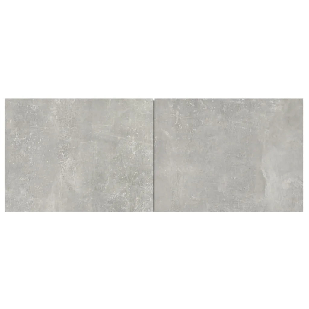 Mobili TV 2 pz Grigio Cemento 80x30x30 cm in Legno Multistrato 804539