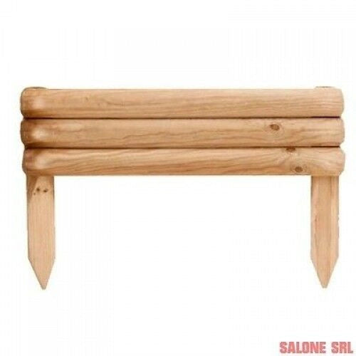 RECINTO STECCATO VAMPIRO 4 PZ. PER DELIMITARE AIUOLE CM.55X15+20H IN LEGNO DI PINO IMPREGNATO