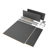 Kit Cassetto Vertex di H 178 mm con Pannelli Inclusi Larghezza 600 Grigio Antracite V Emuca