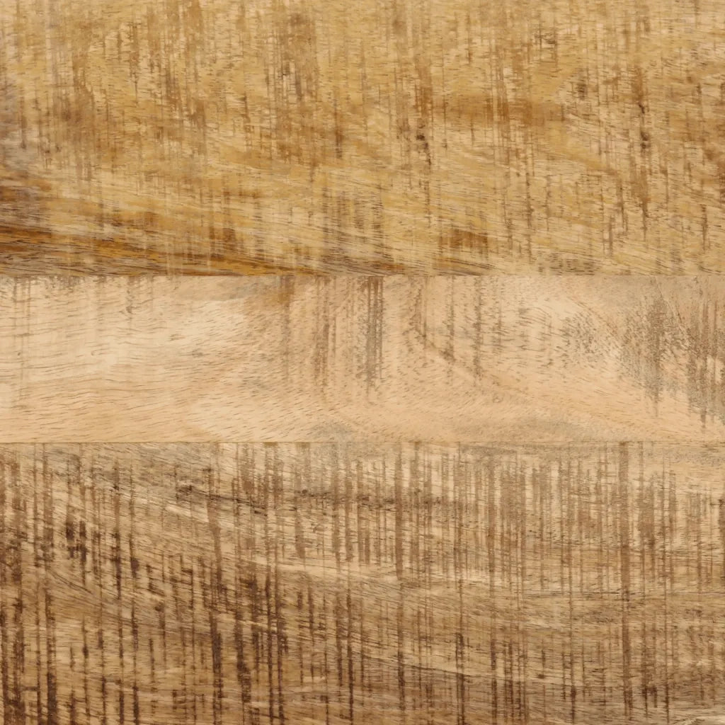 Tavolo Consolle | Tavolo d'Ingresso 110x30x75cm Legno Massello Mango Grezzo e Ferro